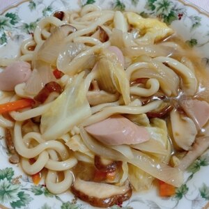 八宝菜風★あんかけうどん